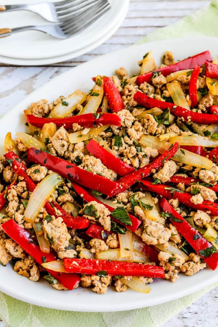 meals with ground turkey and peppers