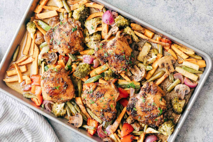 Chicken Thighs And Vegetables