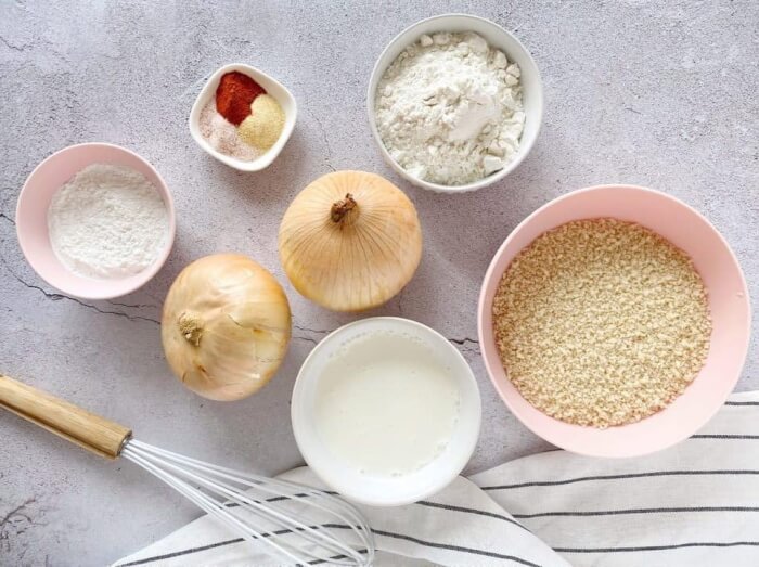 Keto Onion Rings, Ingredients for Keto Onion Rings