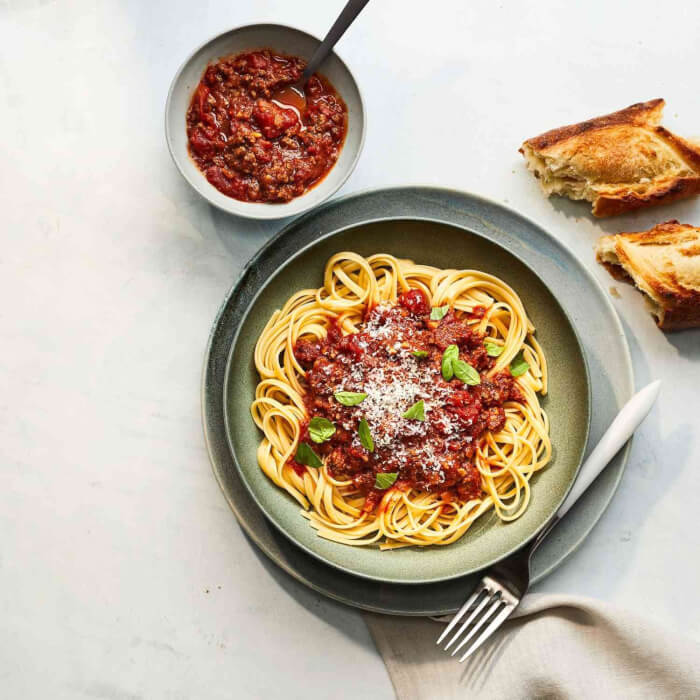 Ragu with Fire-Roasted Tomatoes and Beef