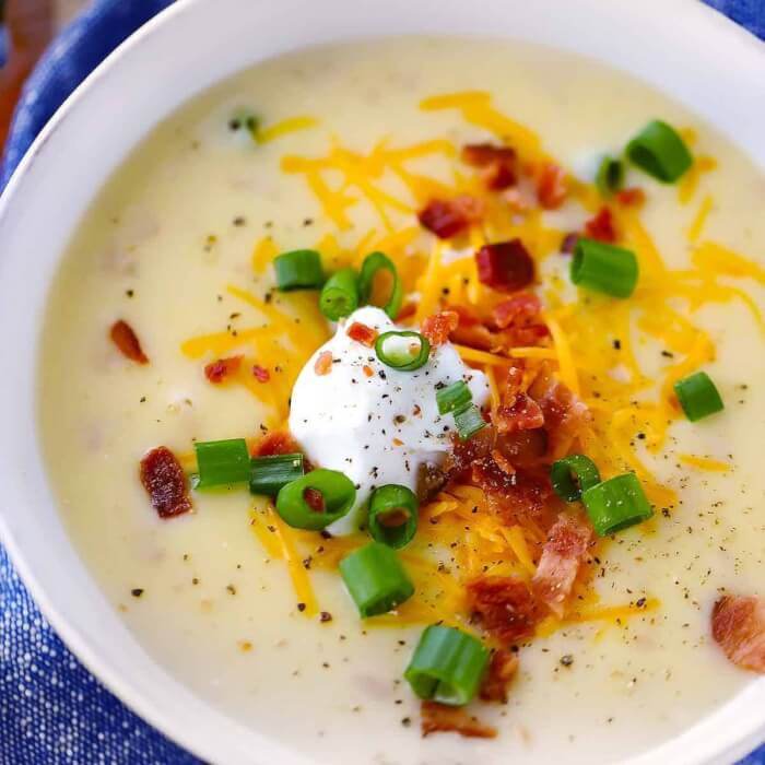 Recipes with sour cream - Potato soup