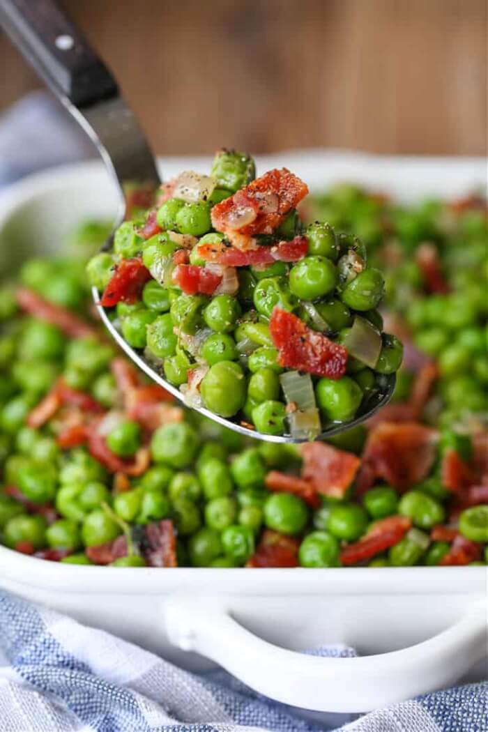  What does green peas do for the body?