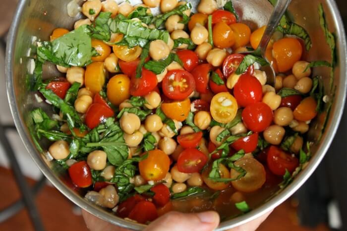Dinners For Hot Days: Fresh Tomato Basil Salad