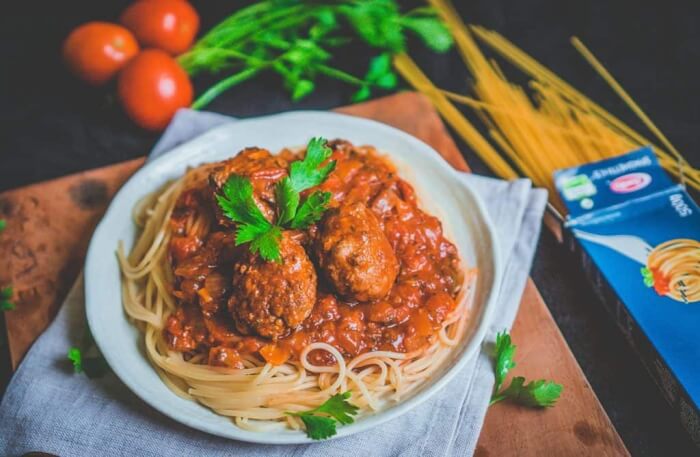 Pasta Recipe on a budget with meatballs