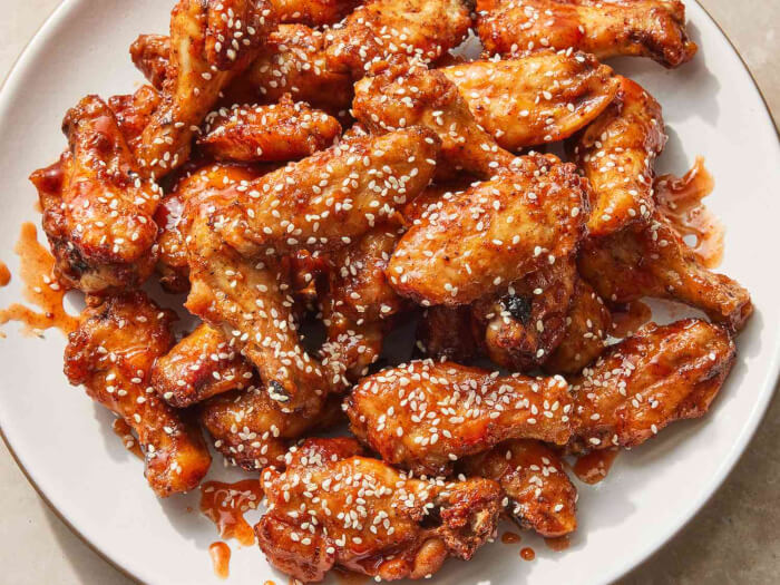 Dinners with Chicken Wings, Honey Sriracha Chicken Wings