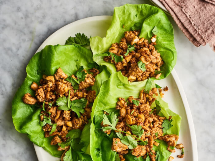 Recipes of ground turkey with lettuce wrap