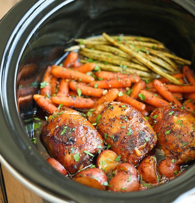 Slow Cooker Honey Garlic Chicken And Veggies – Easy and Healthy Recipes