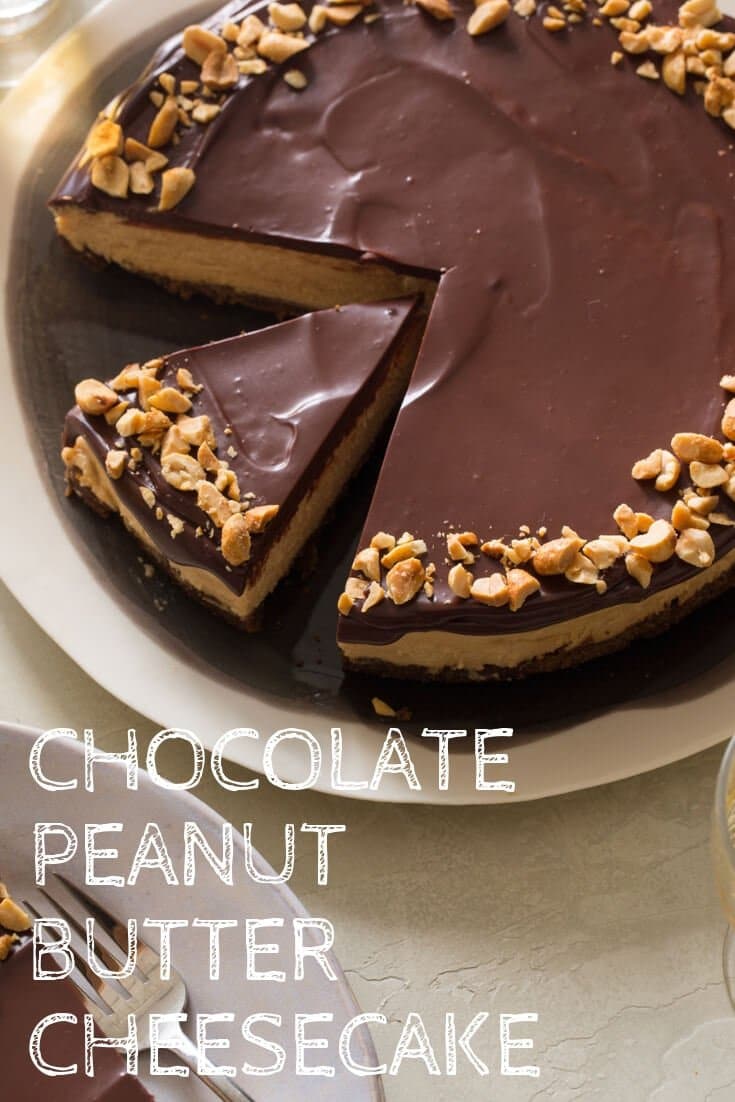 Keto Chocolate Peanut Butter Cheesecake-easy