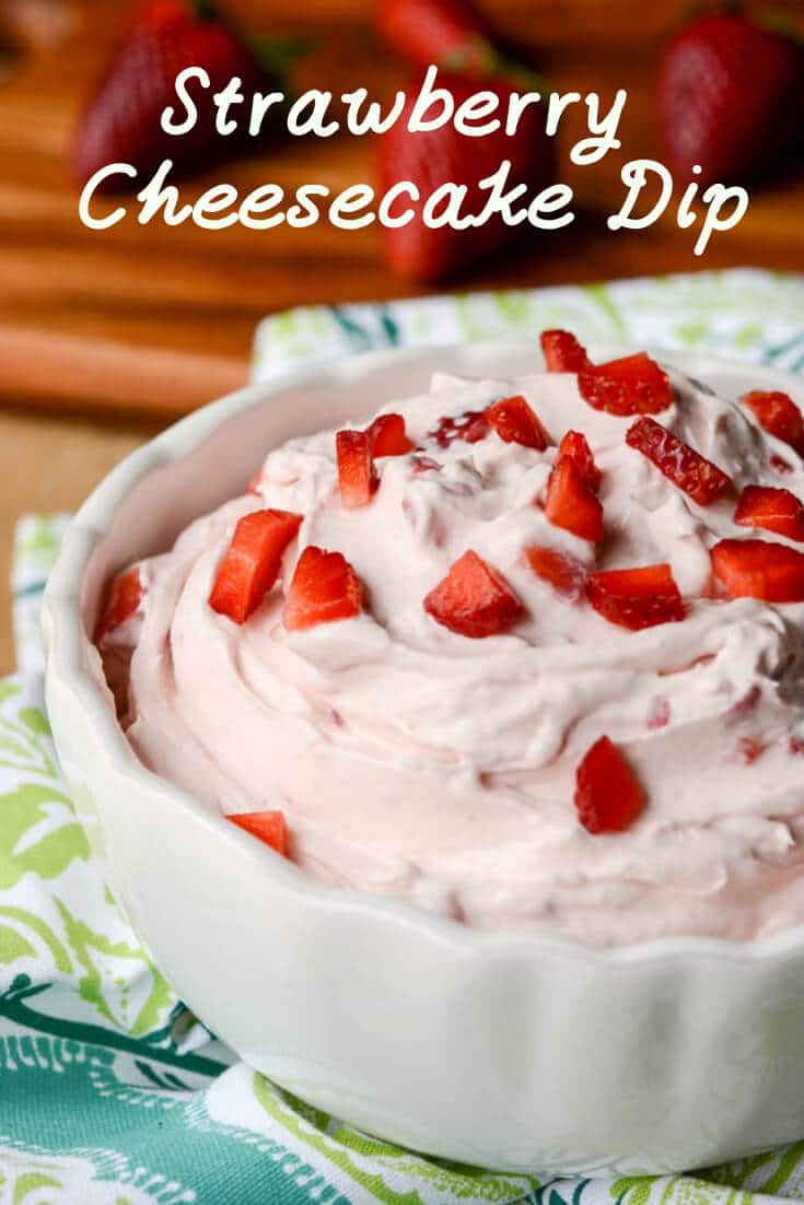 Keto Strawberry Cheesecake Dip-easy