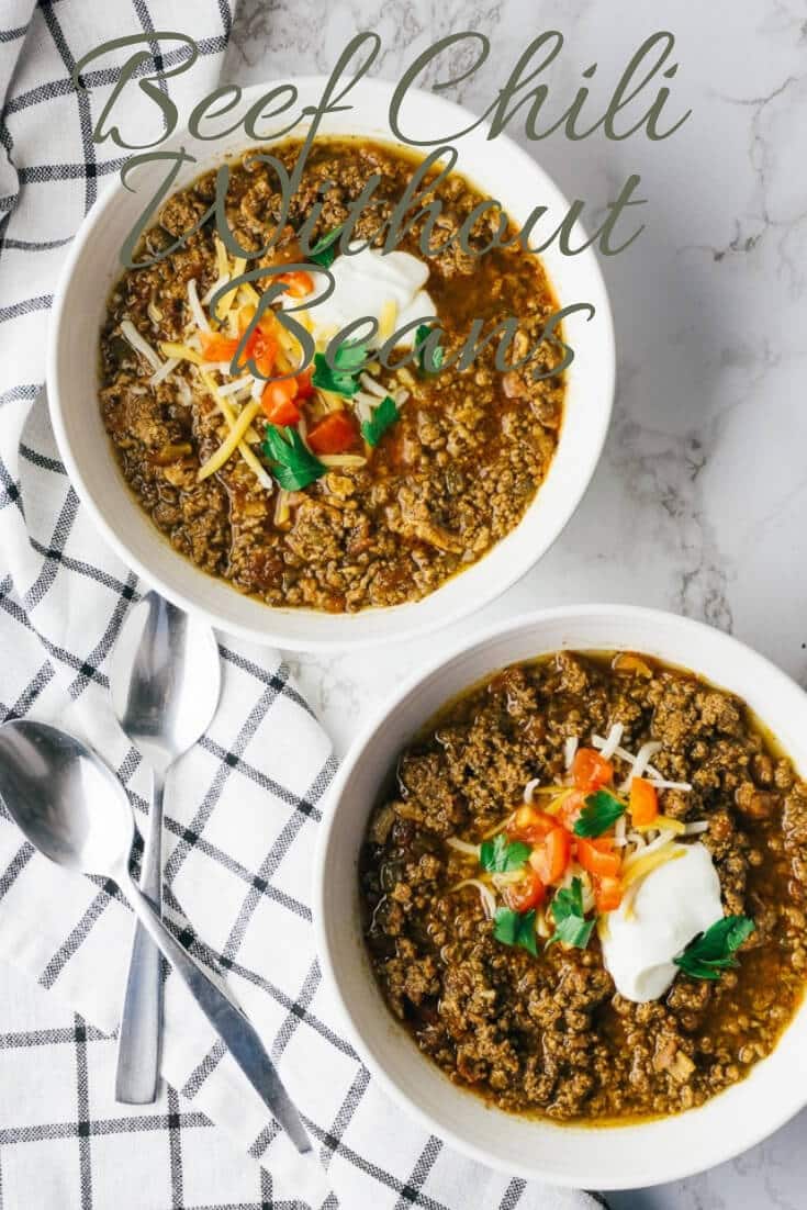 Keto beef Chili without Bean-easy