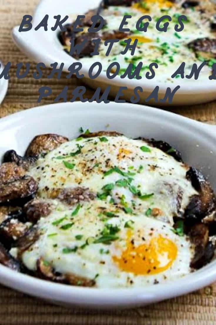 keto Baked Eggs With Mushrooms and Parmesan