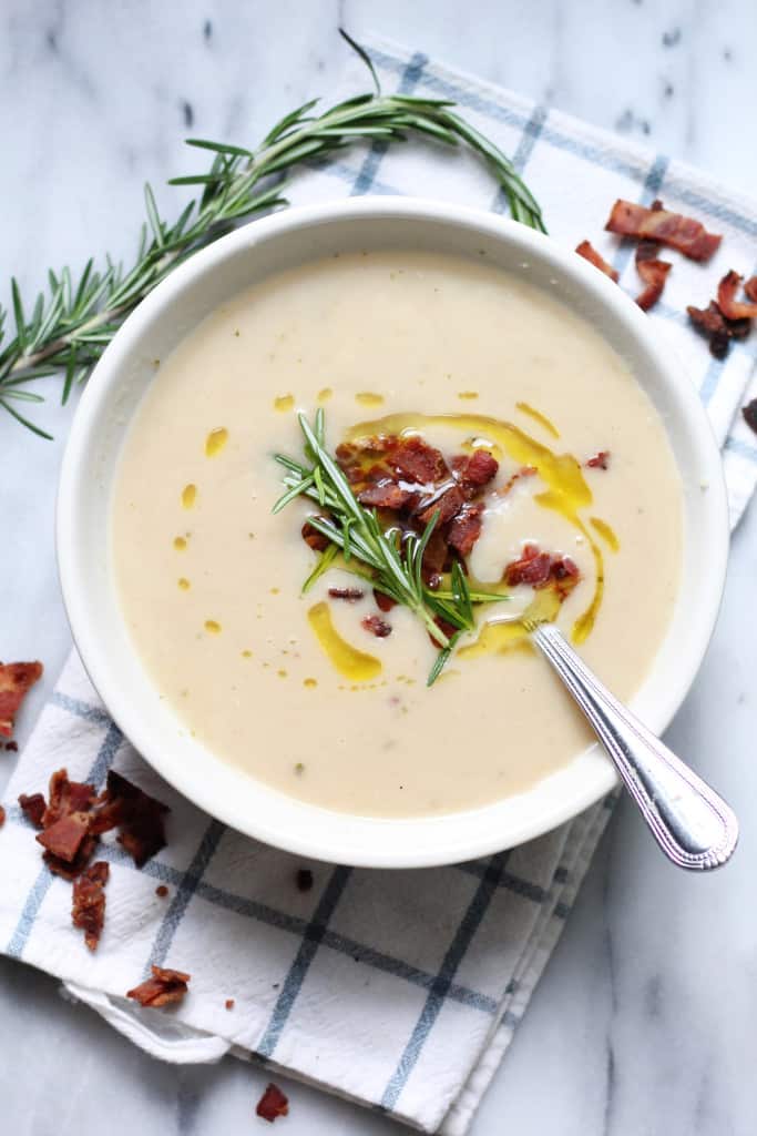 Creamy White Bean Rosemary Soup - Spring Vegetable Soups You Should Try