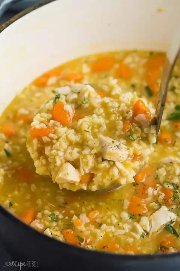 13. Chicken Rice Soup