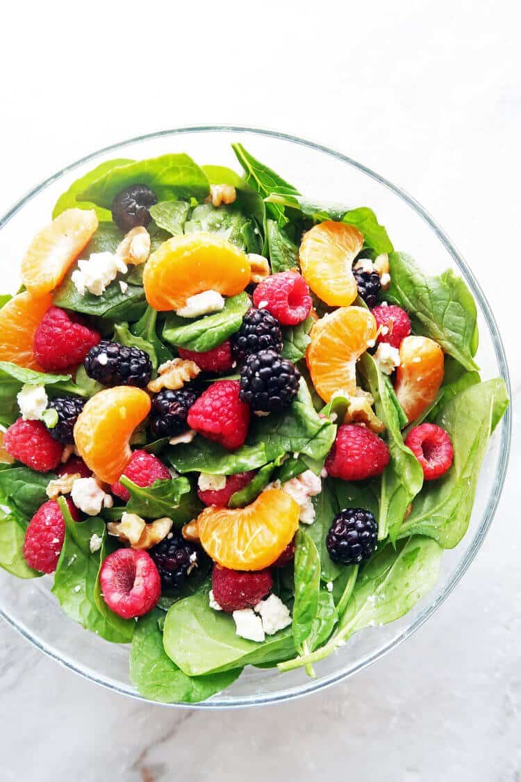 effortless spinach salad