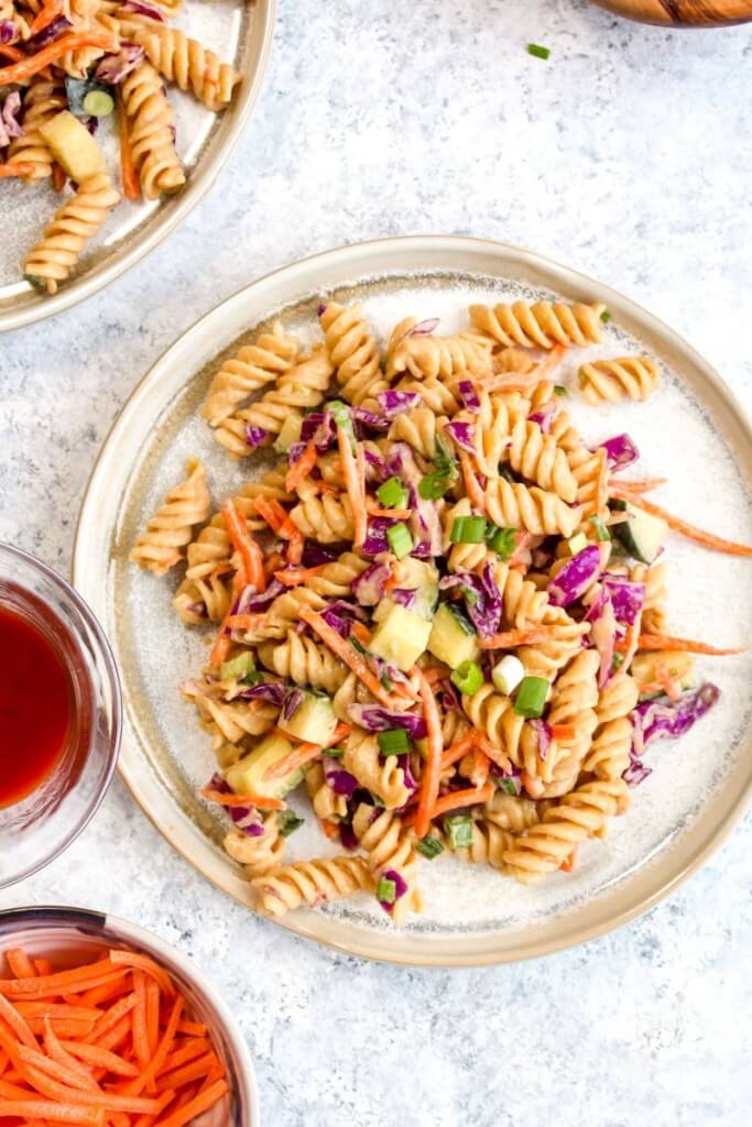 5. Protein Packed Thai Pasta Salad 