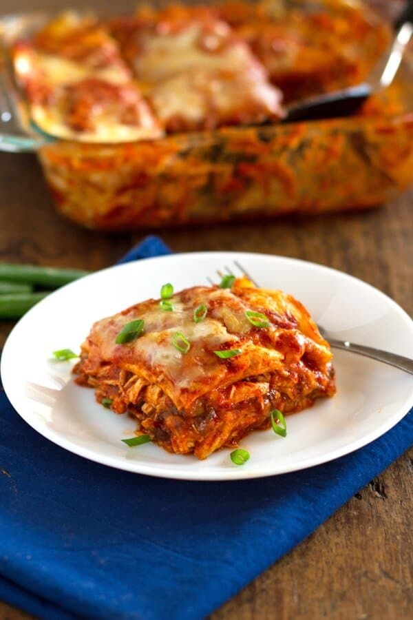 #10 5-Ingredient Chicken Enchiladas Casserole