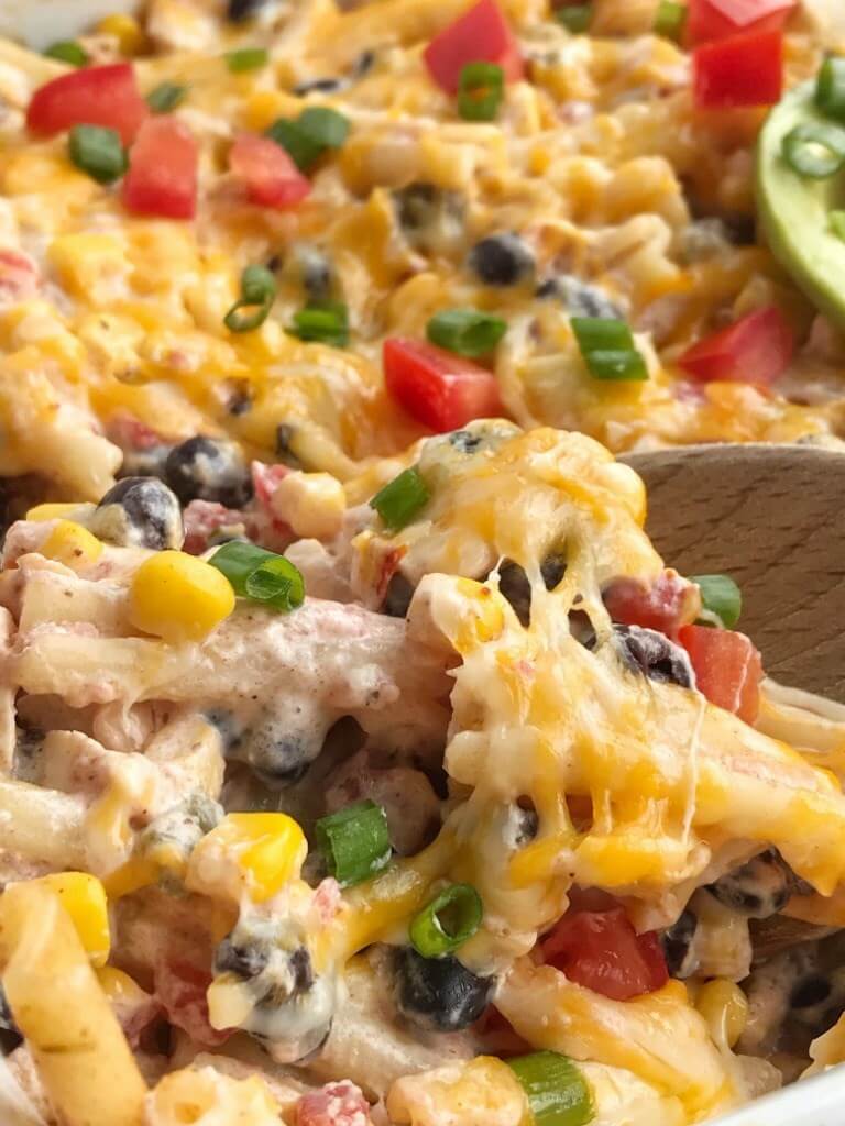 #11 Fiesta Chicken Pasta Casserole