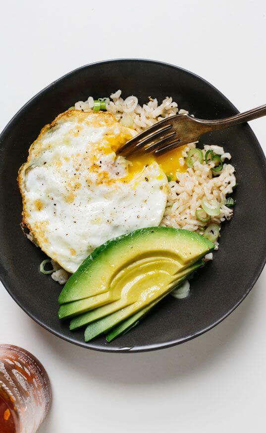 #11 Rice Bowls with Fried Eggs and Avocados