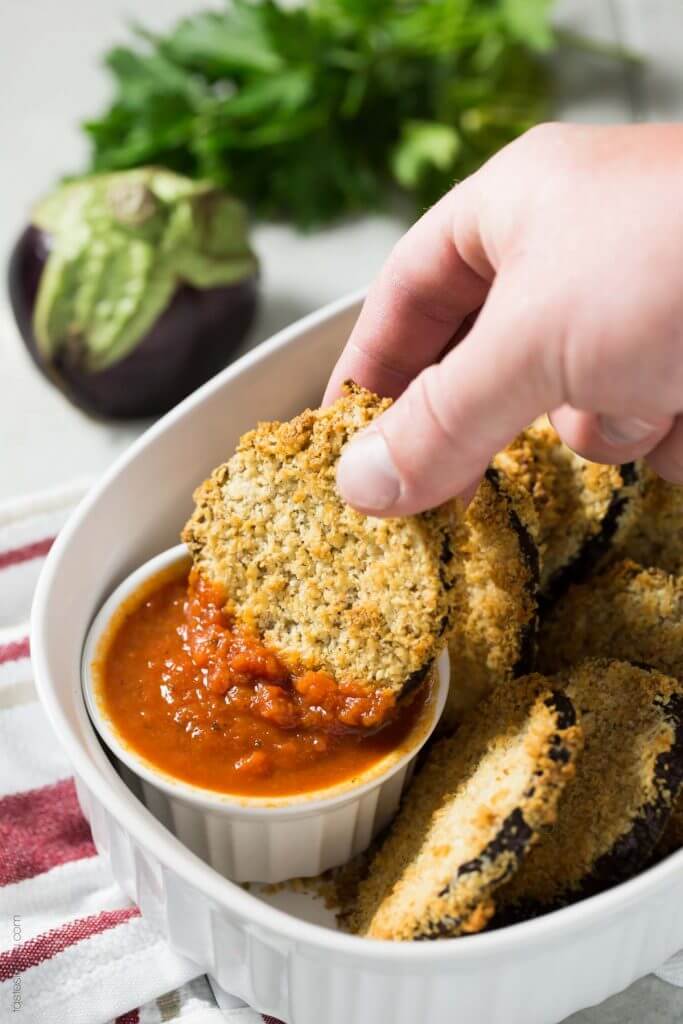 #12 Vegan Crunchy Baked Eggplant Bites 