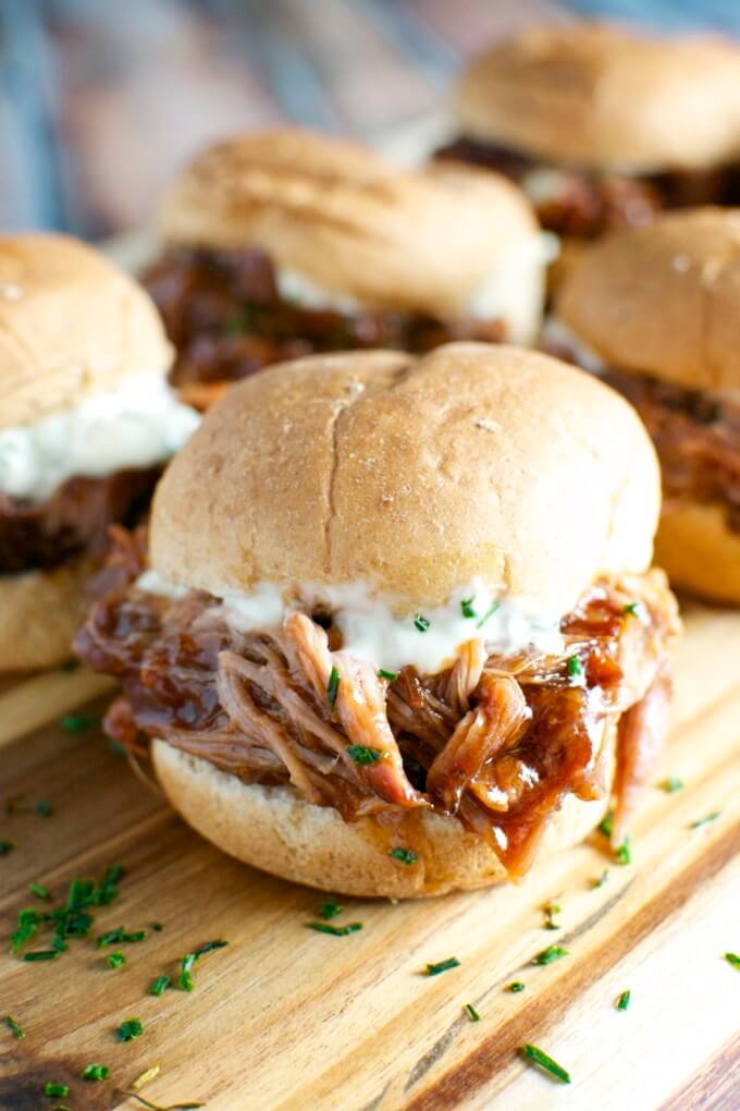 #13 Pulled Pork Sliders with Garlic Aioli