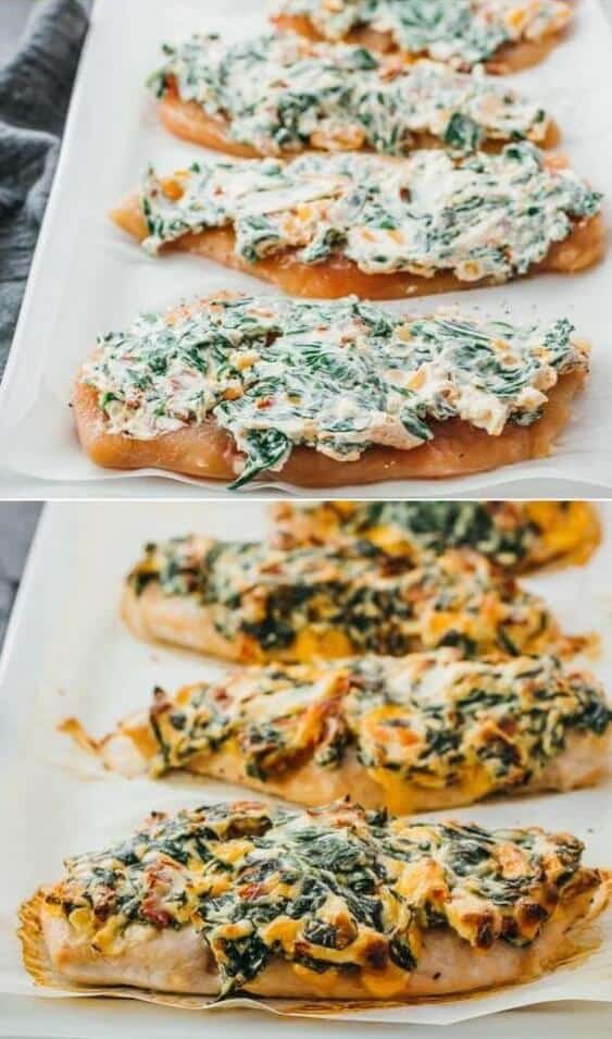 #14 Oven Baked Spinach Chicken rv