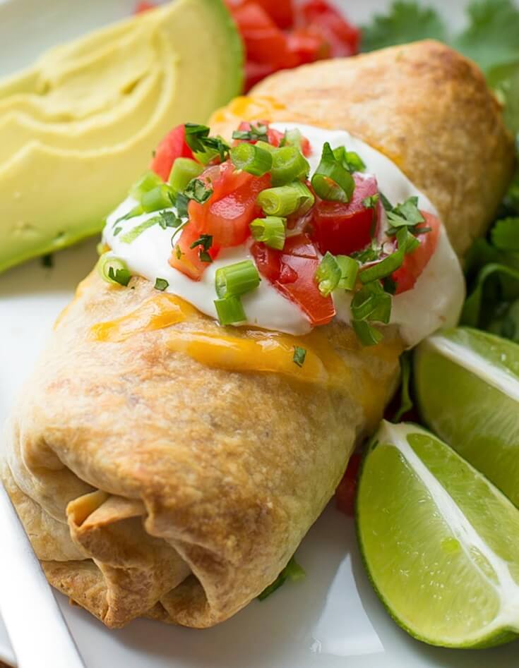 #17 Baked Chicken Chimichangas