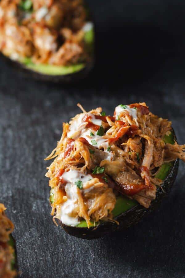 #17 Pulled Pork Stuffed Avocado Boats