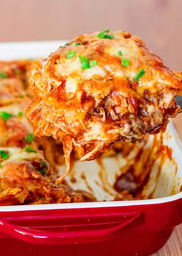 #2 Easy Enchilada Chicken Casserole
