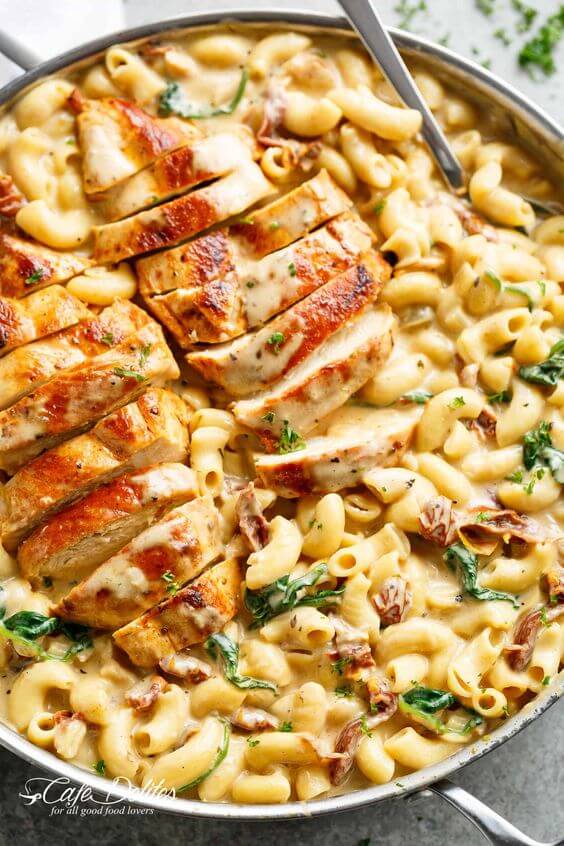 #20 Tuscan Chicken Mac and Cheese