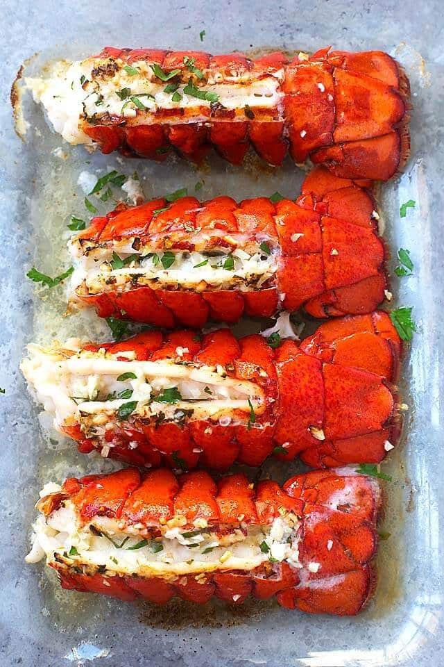 Lobster Tails Recipe With Garlic Lemon Butter