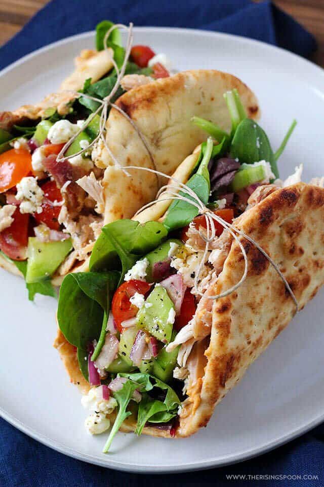 #24 Chicken Hummus Naan Wraps