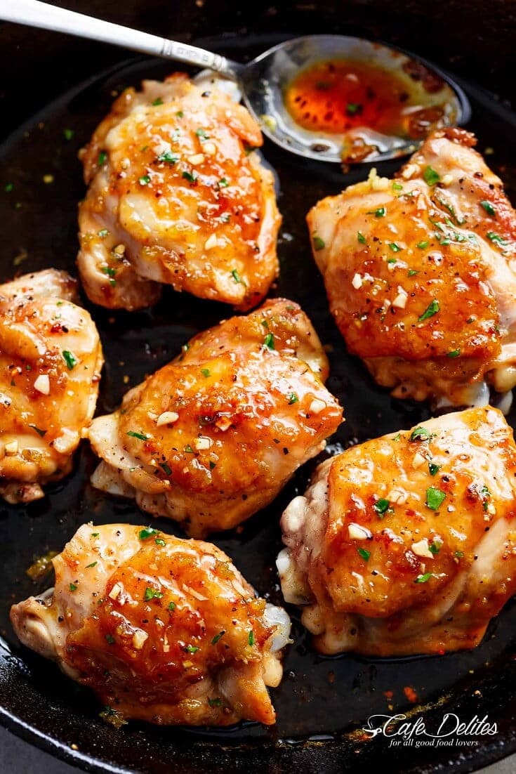 #6 Sticky and Easy Honey Garlic Chicken