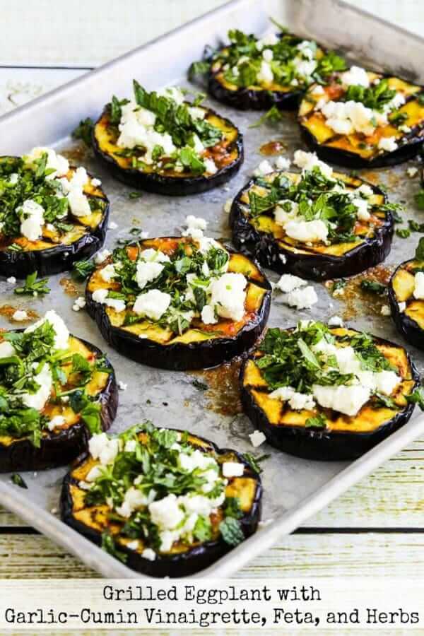 #7 Grilled Eggplant with Garlic-Cumin Vinaigrette, Feta, and Herbs