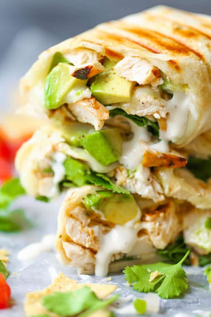 #8 Chicken and Avocado Ranch Burritos