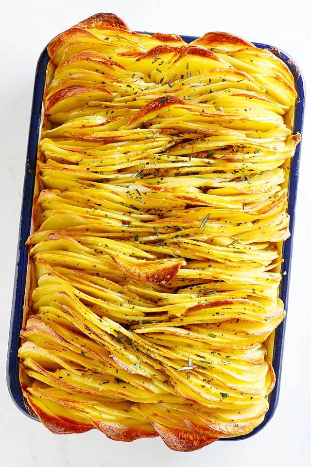 Potato recipes: Crispy Leaf Potatoes