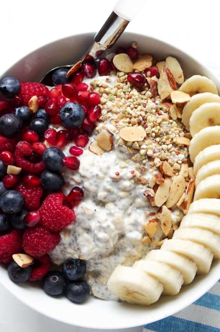  Super Fruit Overnight Oats Breakfast Bowl