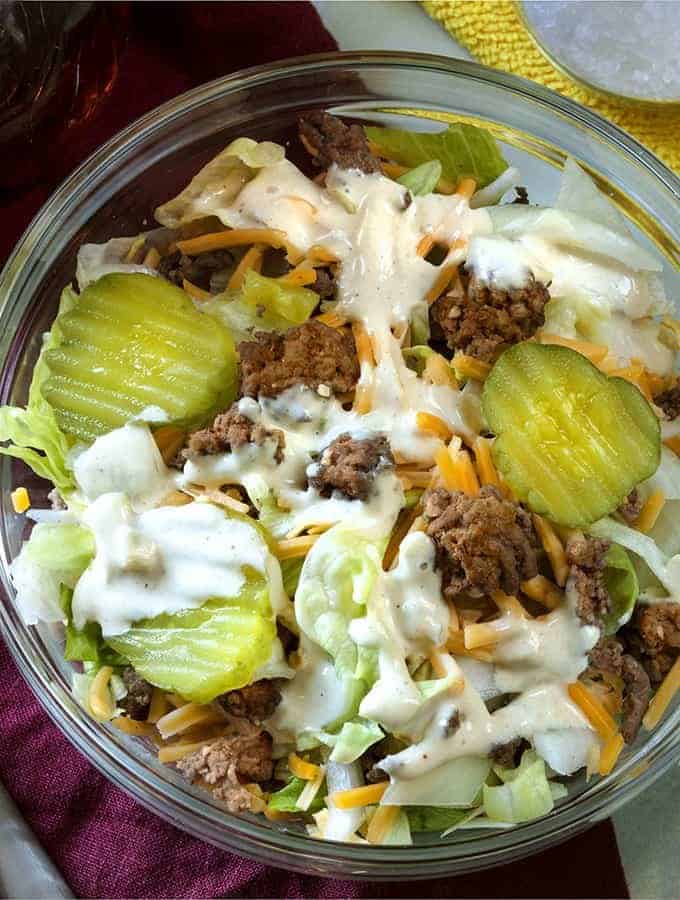 Keto Big Mac Salad