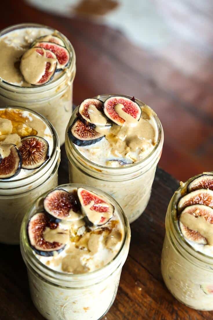 Maple, Fig and Tahini Overnight Oats