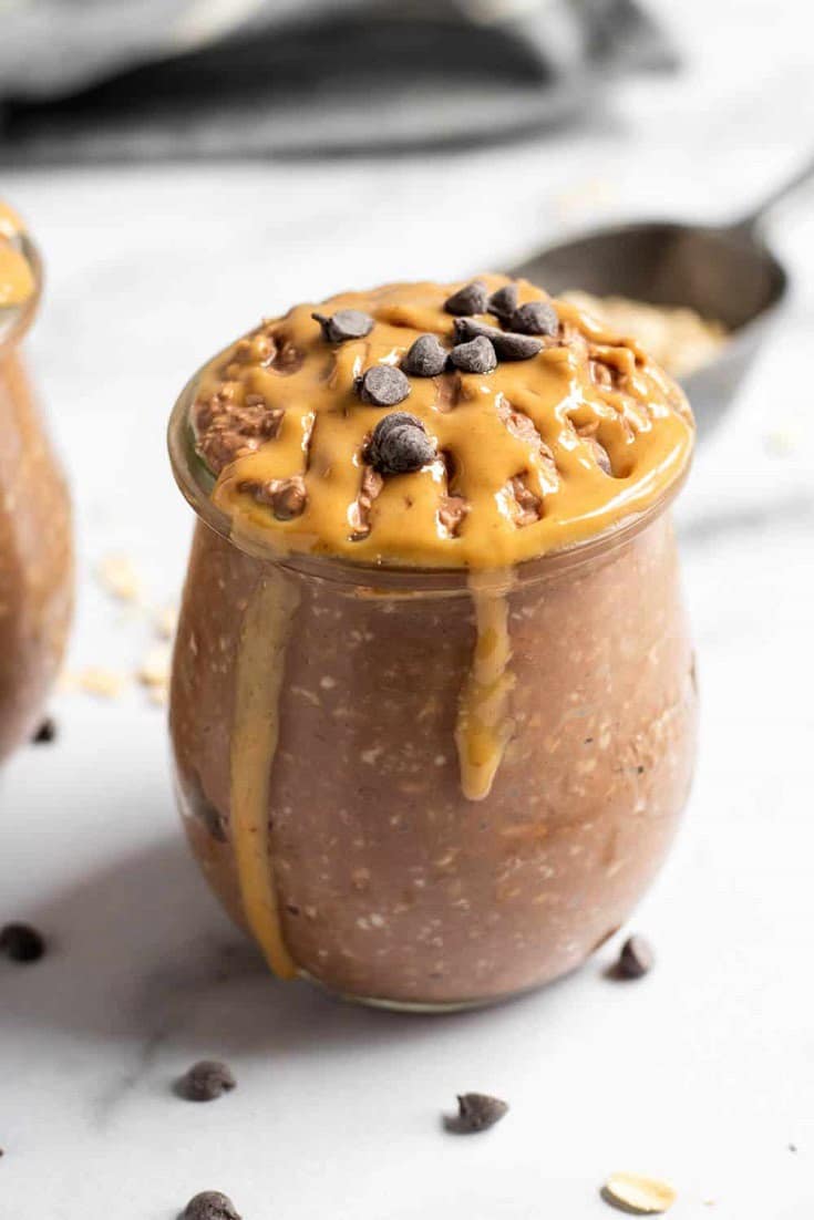 Chocolate Peanut Butter Overnight Oats