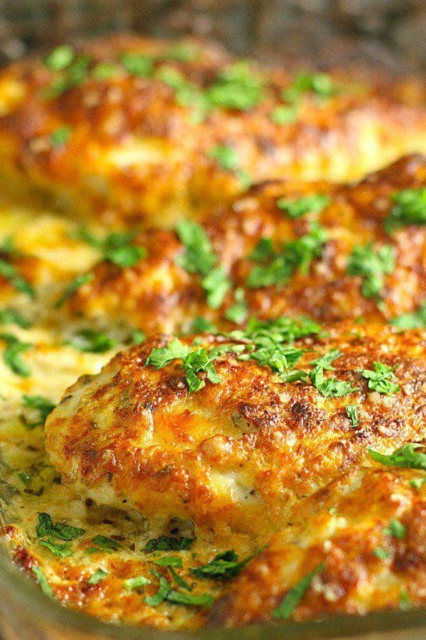 6 Smothered Cheesy Sour Cream Chicken 