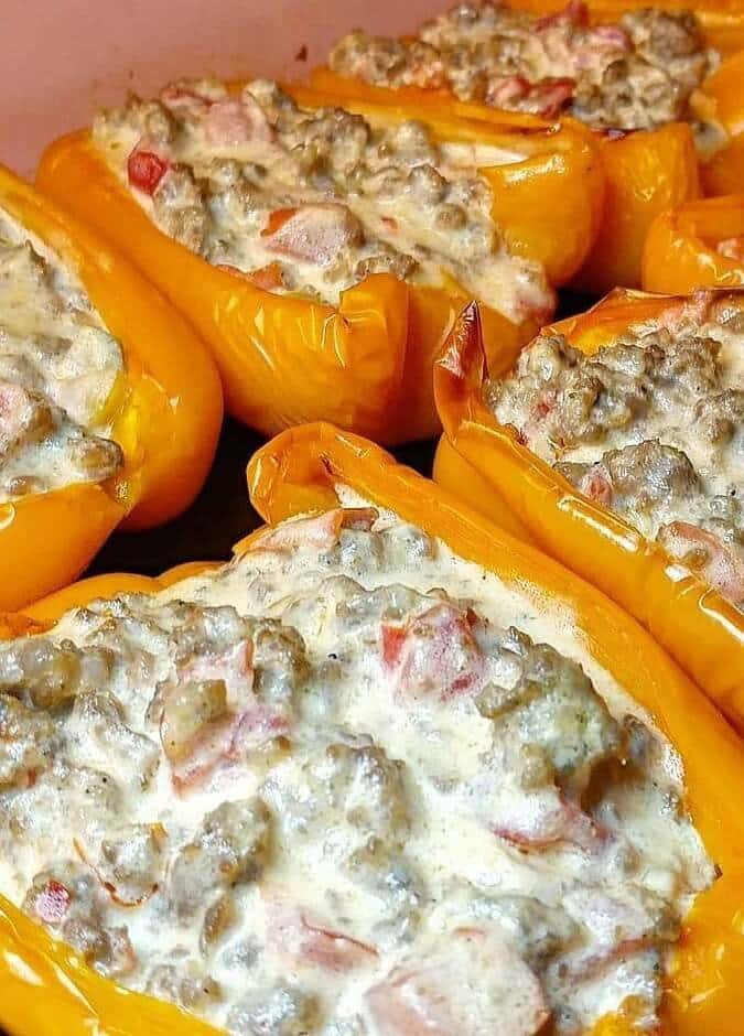 Sausage Dip Stuffed Peppers Easy and Healthy Recipes