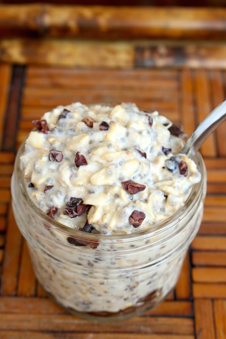 Healthy Cookie Dough Overnight Oats 