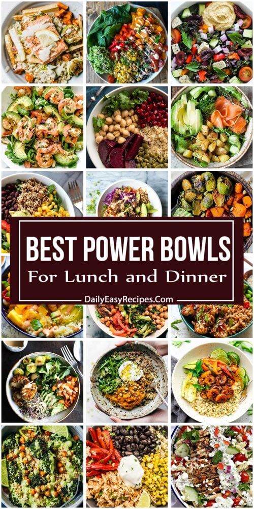30 Delicious Power Bowls For Lunch And Dinner