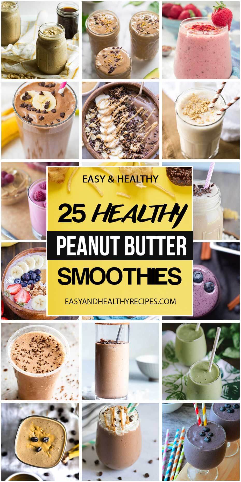 25 “Taste-Teasing” Peanut Butter Smoothies