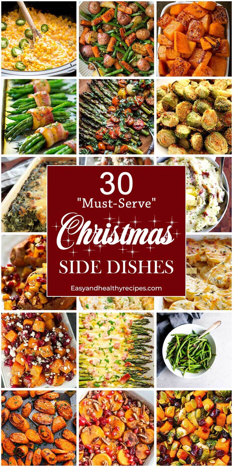 30 "Must-Serve" Christmas Side Dishes - Easy and Healthy Recipes