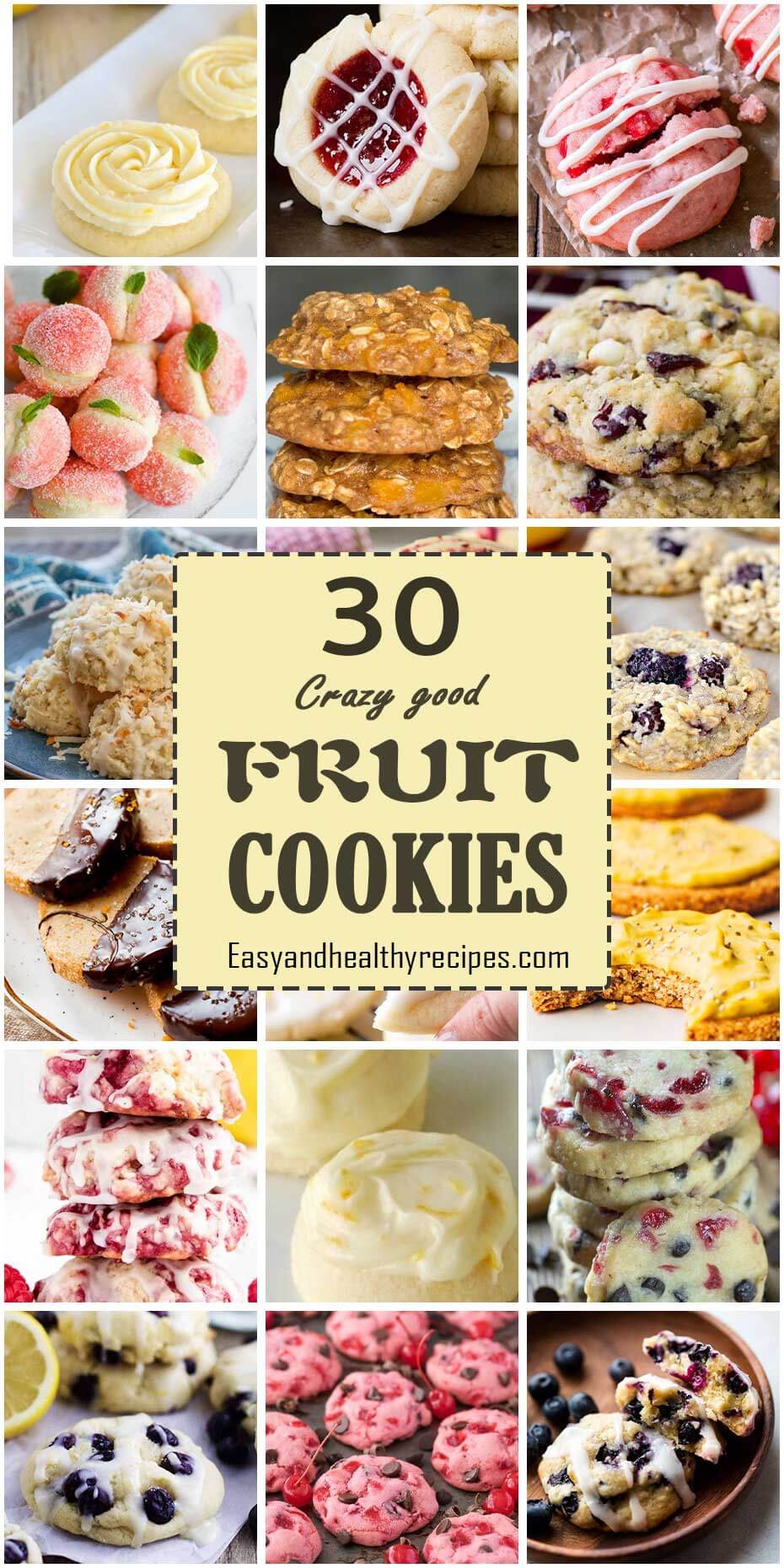 30 Crazy Good Types Of Fruit Cookies