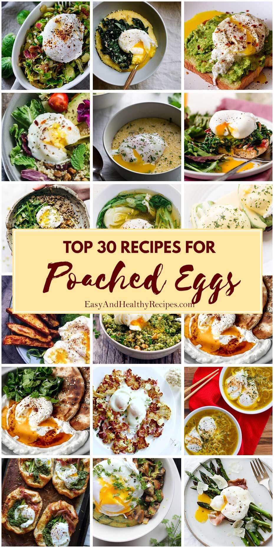 30 Delicious Dishes Made with Poached Eggs, Poached Eggs