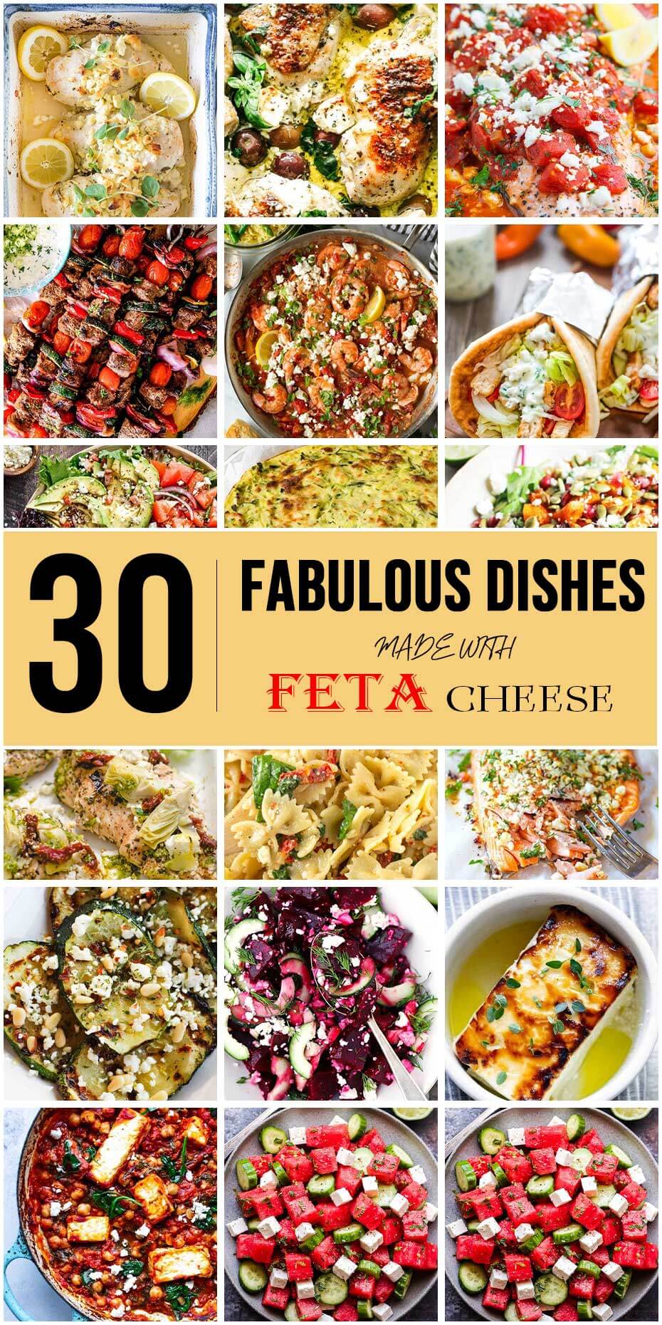 30 Fabulous Dishes Made With Feta Cheese