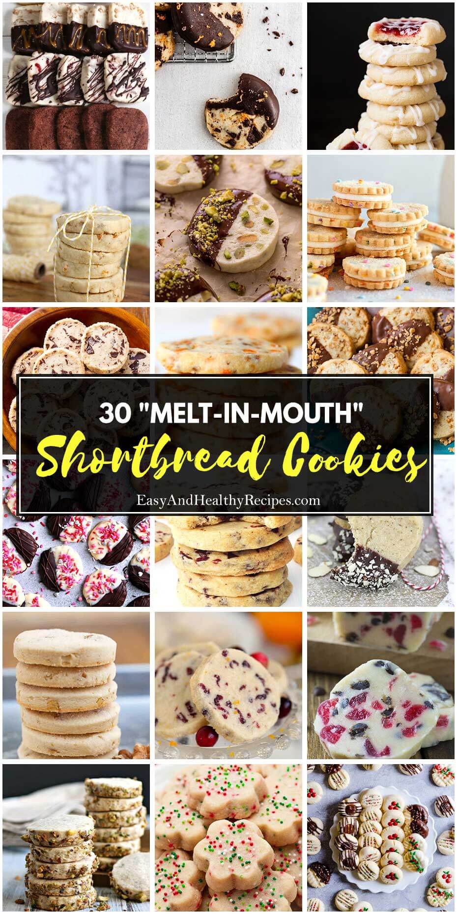 30 “Melt-In-Mouth” Shortbread Cookies