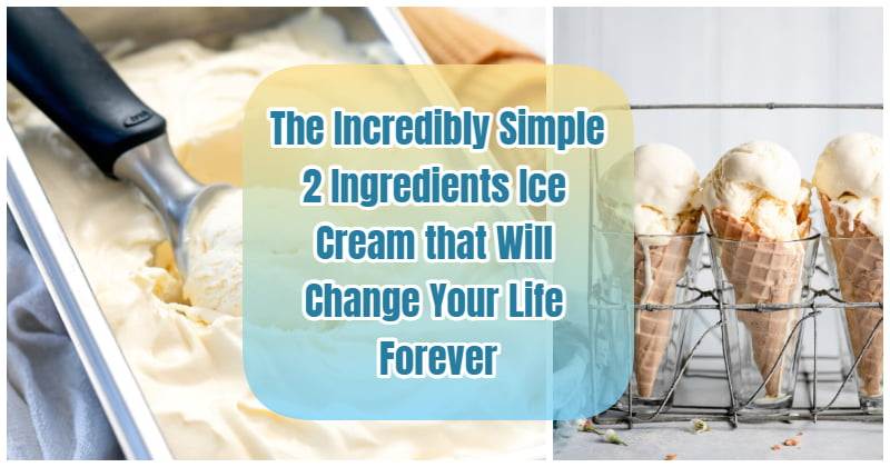 2 Ingredients Ice Cream